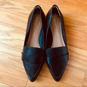 Gibson Latimer black leather Pointed toe loafer 10